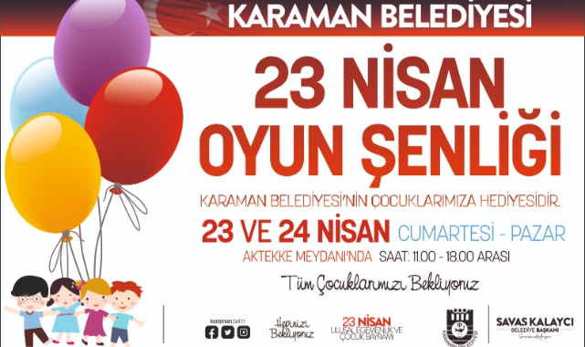 BELEDİYEDEN ÇOCUKLARA OYUN ŞENLİĞİ