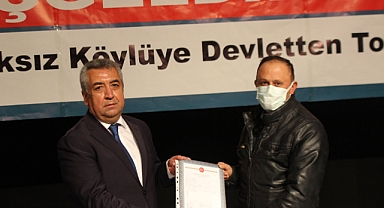 DAĞITIMI YAPILAN TOPRAKLAR YEŞERİYOR. KARAMAN ÜRETİYOR