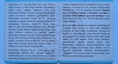 Karamanoğulları Dönemine Ait Hatıra Para Bastırıldı
