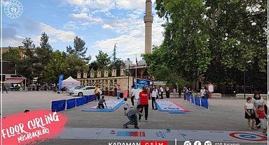 KARAMAN’DA 15 TEMMUZ ŞEHİTLERİ ANISINA FLOOR CURLİNG MÜSABAKASI DÜZENLENDİ