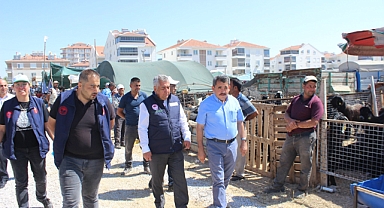 KURBAN PAZARI KONTROLLERİ YAPILDI.