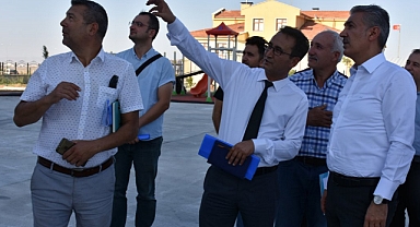 Okul İnşaatlarında İncelemelerde Bulunuldu