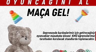 Karaman FK ve KMÜ’den Depremzede Çocuklar İçin Oyuncak Kampanyası