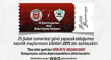 Maçın Biletleri Depremzedelere Bağışlanacak