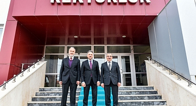 REKTÖR METİN AKSOY’DAN REKTÖR GAVGALI’YA ZİYARET