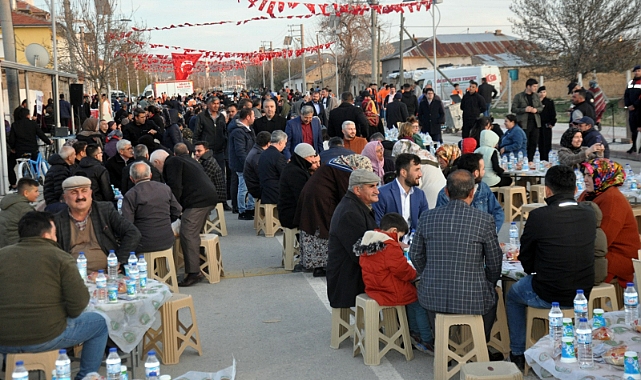 Ayrancı Belediyesi’nin İftarında Hemşehriyle Buluştu