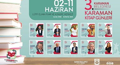 KARAMAN BELEDİYESİ 3. KİTAP GÜNLERİ BAŞLIYOR
