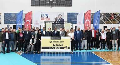 KARAMAN’DA AMATÖR SPOR KULÜPLERİNE 1 MİLYON 470 BİN TL DESTEK
