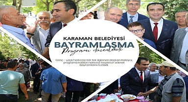 Karaman Belediye Başkanı Savaş Kalaycı Vatandaşlarla Bayramlaştı.