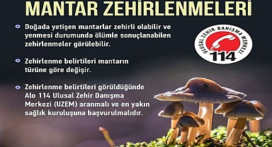 MANTAR ZEHİRLENMELERİNE DİKKAT
