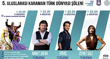 5. ULUSLARARASI KARAMAN TÜRK DÜNYASI ŞÖLENİ BAŞLIYOR