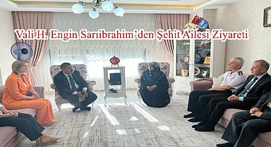 Vali İlk Ziyaretini Şehit Ailesine Yaptı