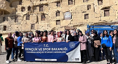 GSB KARAMAN YURTLARINDA KALAN ÖĞRENCİLER KARAMAN’I GEZDİ