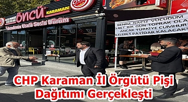 CHP Karaman İl Örgütü Pişi Dağıtımı Gerçekleşti