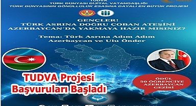 TUDVA Projesi Başvuruları Başladı