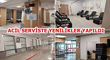 ACİL SERVİSTE YENİLİKLER YAPILDI