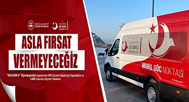 “Kalkan-4” Operasyonları Kapsamında 192 Göçmen Kaçakçılığı Organizatörü ve 4 Bin 568 Düzensiz Göçmen Yakalandı