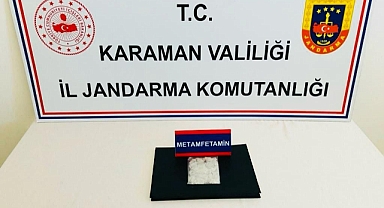 Karaman İl Jandarma Komutanlığı Metamfetamin Ele Geçirdi