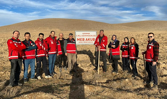 MEB AKUB Ekibi, Geleceğe Nefes Olacak Fidanları Toprakla Buluşturdu