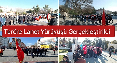 Teröre Lanet Yürüyüşü Gerçekleştirildi