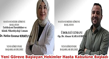 Yeni Göreve Başlayan Hekimler Hasta Kabulüne Başladı