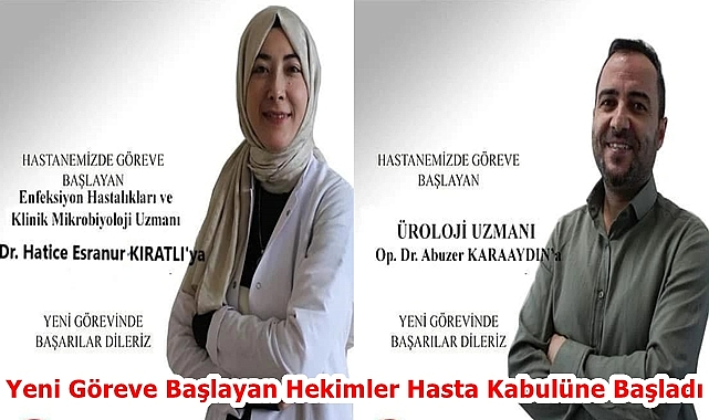Yeni Göreve Başlayan Hekimler Hasta Kabulüne Başladı