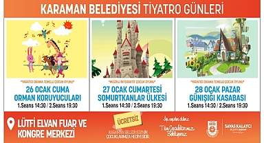 KARAMAN BELEDİYESİ'NDEN ÇOCUKLARA YARIYIL TATİLİ HEDİYESİ
