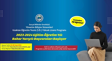 KMÜ’DE UZAKTAN ÖĞRETİM TEZSİZ YÜKSEK LİSANS İMKÂNI