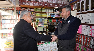 SERTÇELİK ÇARŞI ESNAFIYLA BULUŞTU