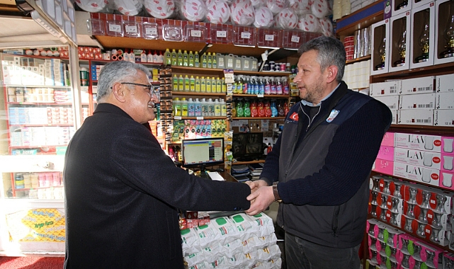 SERTÇELİK ÇARŞI ESNAFIYLA BULUŞTU