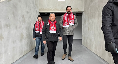 SERTÇELİK KARAMAN MAÇINI TARAFTARLARLA BİRLİKTE İZLEDİ