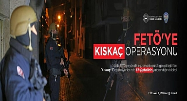 14 İlde FETÖ’ye Yönelik Eş Zamanlı Olarak Gerçekleştirilen “KISKAÇ-7” Operasyonlarında 67 Şüpheli Yakalandı