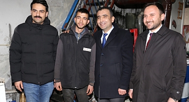 BAŞKAN KALAYCI SANAYİ SİTESİNİ ZİYARET ETTİ