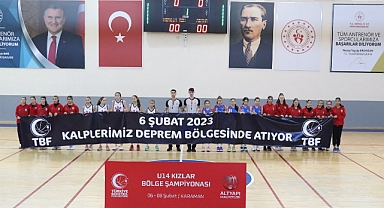 BASKETBOLCULAR, DEPREMDE HAYATINI KAYBEDEN VATANDAŞLARI UNUTMADI