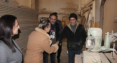 Çeliktaş, Marangozlar sitesi ve Mobilyacı esnafına ziyarette bulundu.