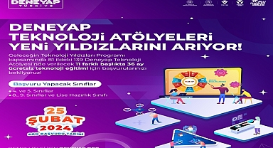 DENEYAP TEKNOLOJİ ATÖLYELERİ İÇİN BAŞVURULAR BAŞLADI!