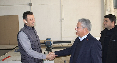 SERTÇELİK, mobilyacı esnaf ve zanaatkarlarını ziyaret etti.