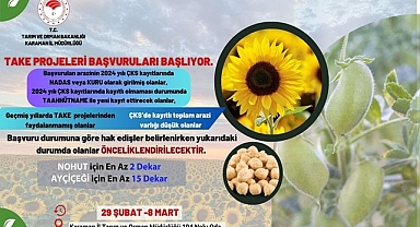 TAKE PROJESİ BAŞVURULARI BAŞLIYOR.