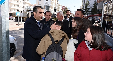 BAŞKAN KALAYCI K. KARABEKİR PAŞA CADDESİ ESNAFLARINI GEZDİ
