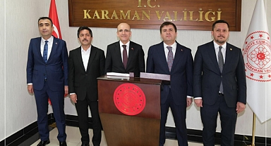 Hazine ve Maliye Bakanı Mehmet Şimşek Karaman'da
