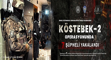 İsrail Casusluk Faaliyetlerine Karşı Gerçekleştirilen “KÖSTEBEK-2” Operasyonunda 7 Şüpheli Yakalandı