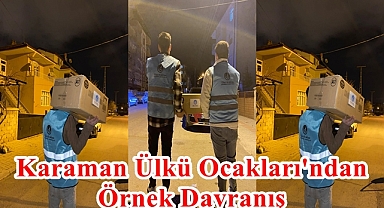 Karaman Ülkü Ocakları'ndan Örnek Davranış