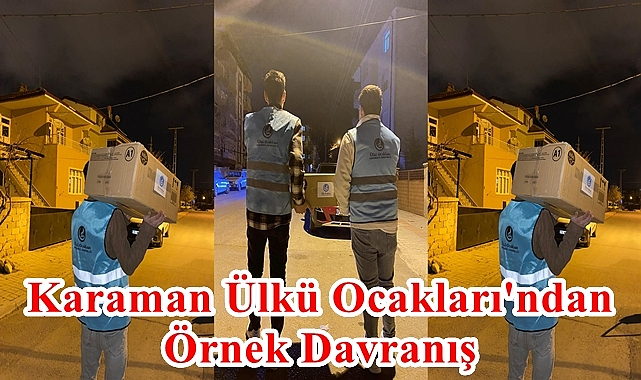 Karaman Ülkü Ocakları'ndan Örnek Davranış