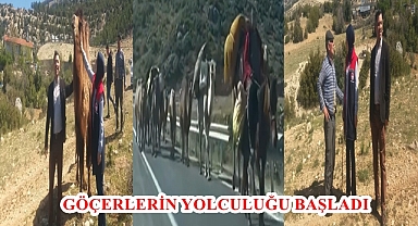 GÖÇERLERİN YOLCULUĞU BAŞLADI