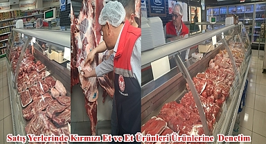 Satış Yerlerinde Kırmızı Et ve Et Ürünleri Ürünlerine Denetim.