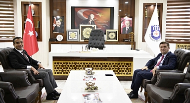 VALİ SARIİBRAHİM’DEN BAŞKAN KALAYCI’YA HAYIRLI OLSUN ZİYARETİ
