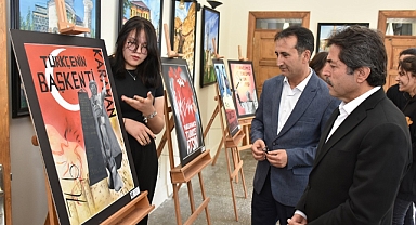 Karaman Güzel Sanatlar Lisesi Öğrencilerinden Eşsiz Afiş Sergisi