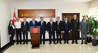 Millî Güvenlik Kurulu Genel Sekreteri, Vali Seyfullah Hacımüftüoğlu'nu Valilikte misafir etti