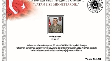 Pençe-Kilit Operasyonu Bölgesinde Bir Asker Şehit Oldu