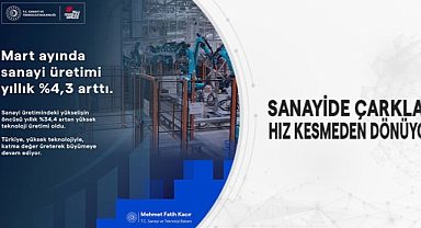 SANAYİDE ÇARKLAR HIZ KESMEDEN DÖNÜYOR